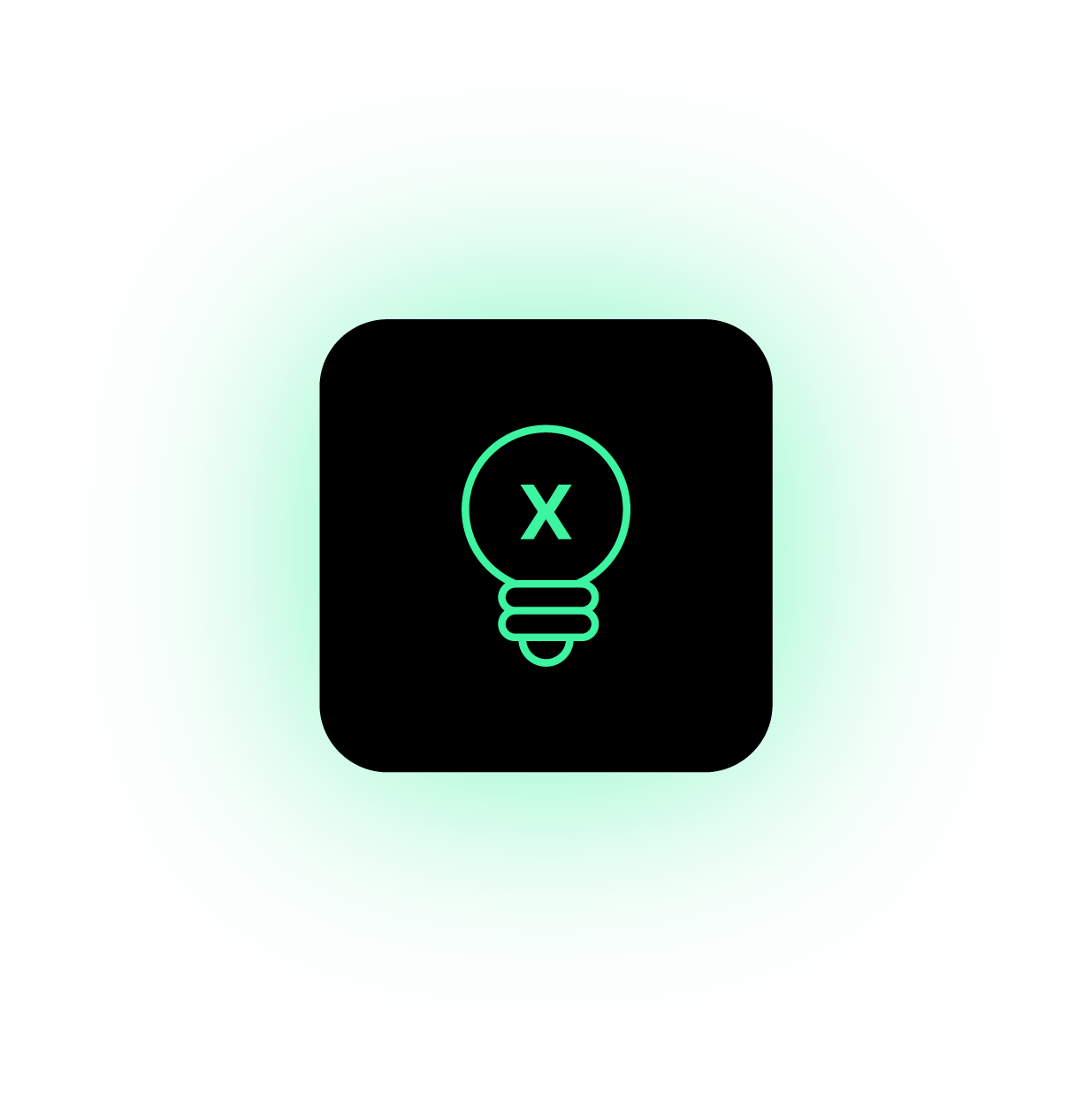 An icon of a ligh bulb that represents the Tech & Innovation track.